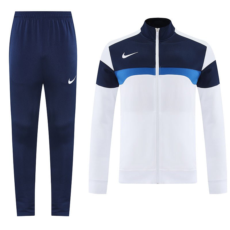 Nike Trainingsanzug Jacke Weiß und Hose Dunkelblau Herren
