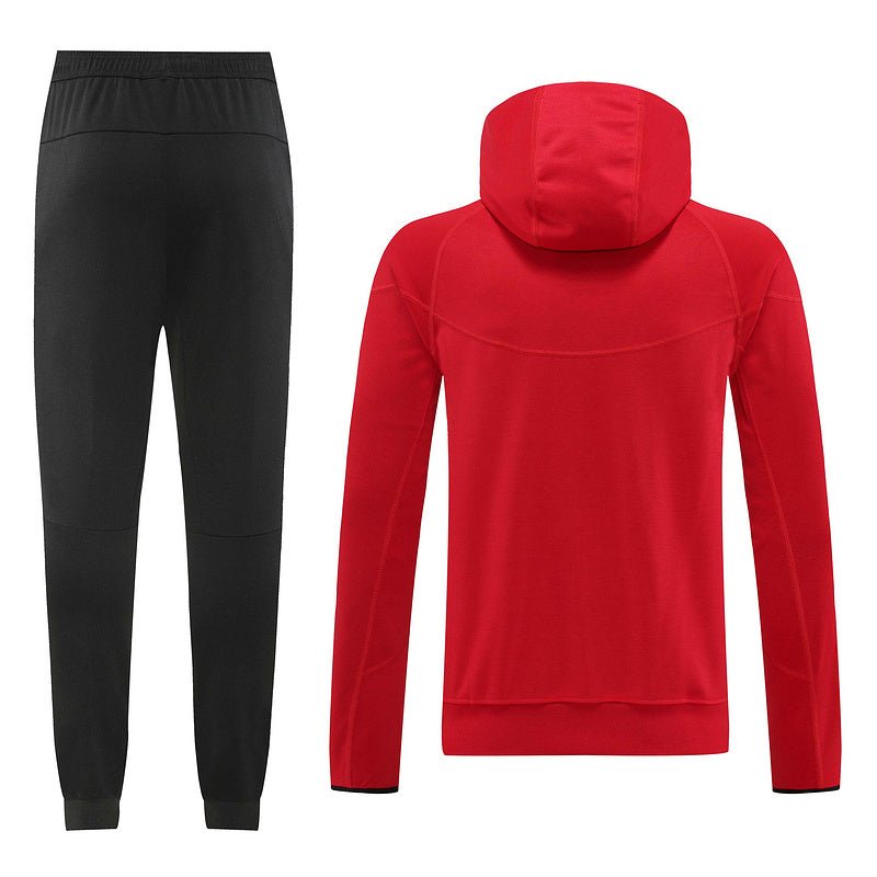 Nike Trainingsanzug Jacke Rot und Hose Schwarz Herren