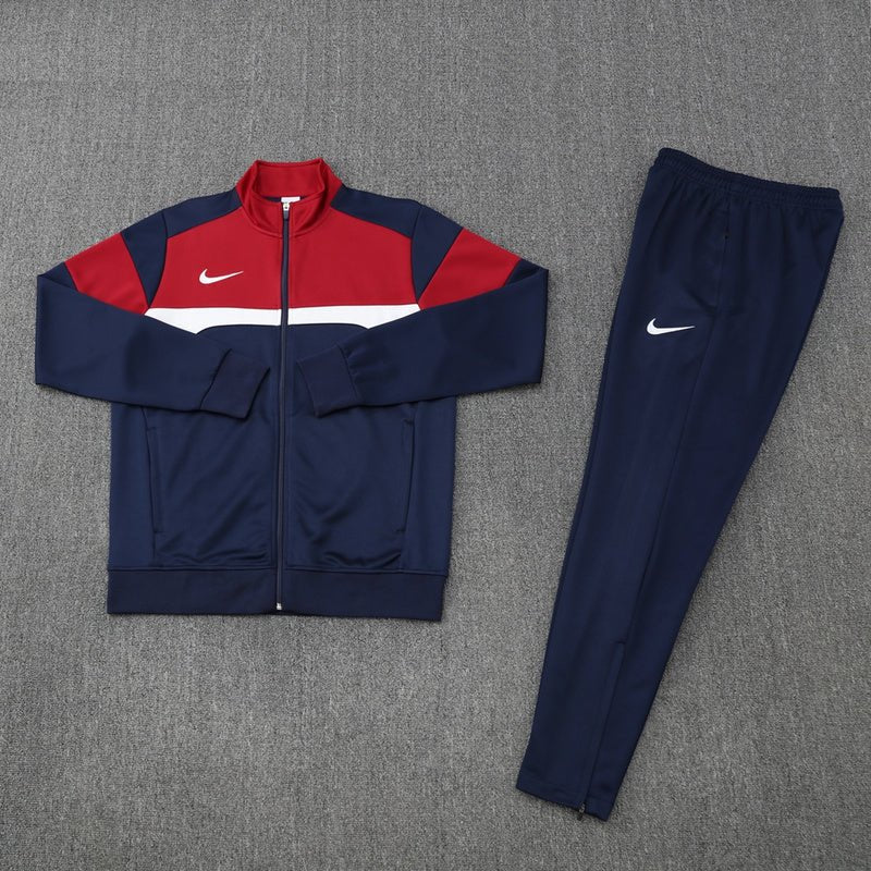 Nike Trainingsanzug Jacke und Hose Herren Dunkelblau & Rot