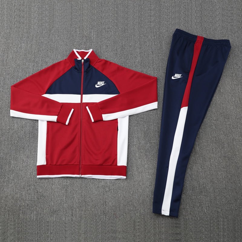 Nike Trainingsanzug Jacke Rot und Hose Dunkelblau Herren