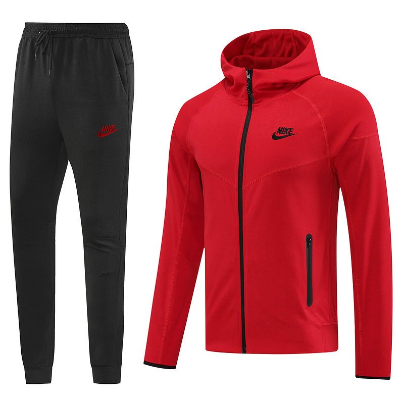 Nike Trainingsanzug Jacke Rot und Hose Schwarz Herren
