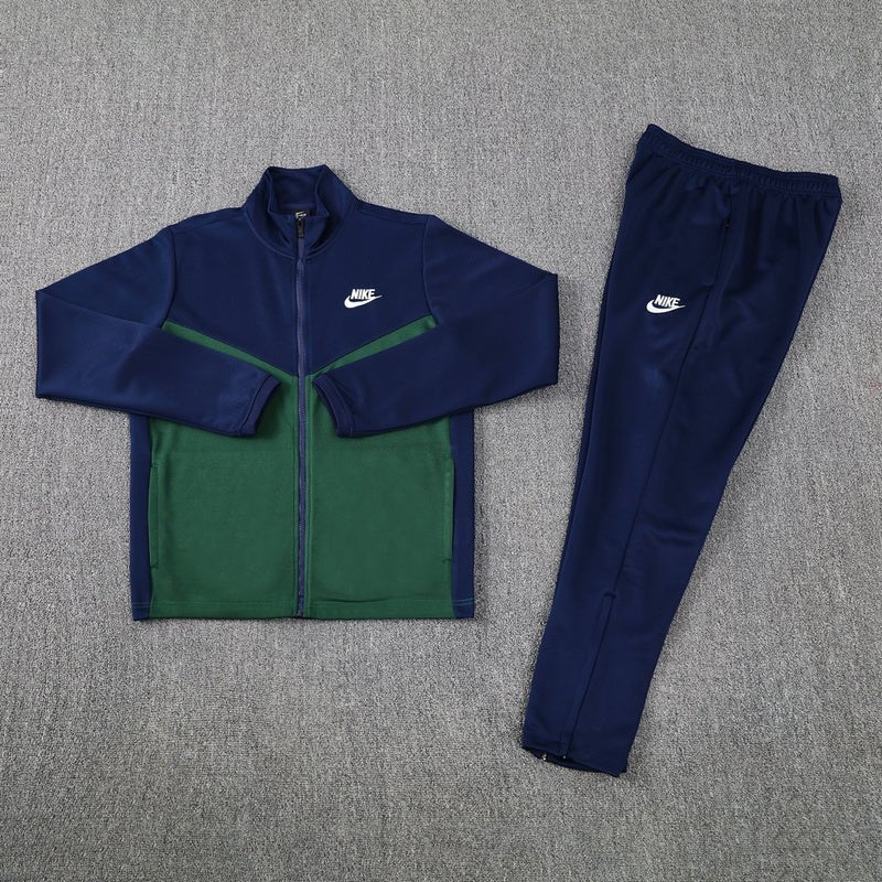 Nike Trainingsanzug Jacke und Hose Herren Dunkelblau & Grün