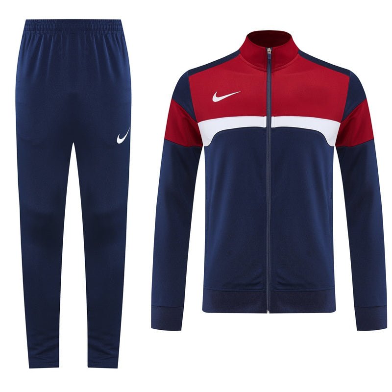 Nike Trainingsanzug Jacke und Hose Herren Dunkelblau & Rot