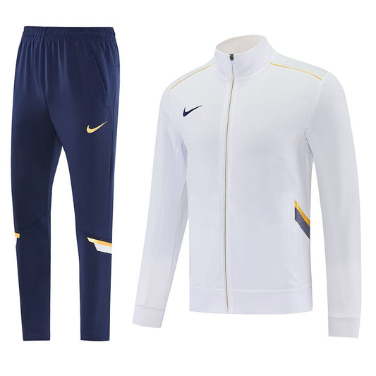 Nike Trainingsanzug Jacke Weiß und Hose Marineblau Herren