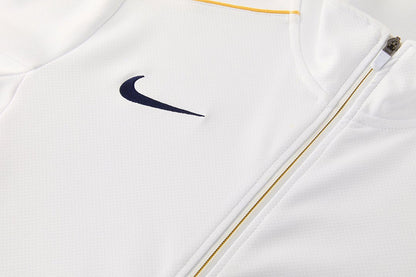 Nike Trainingsanzug Jacke Weiß und Hose Marineblau Herren