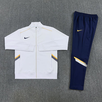 Nike Trainingsanzug Jacke Weiß und Hose Marineblau Herren