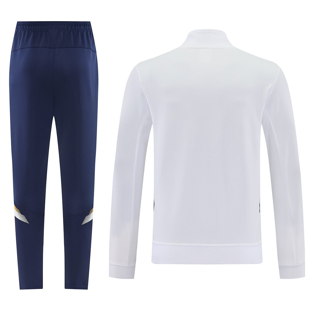 Nike Trainingsanzug Jacke Weiß und Hose Marineblau Herren