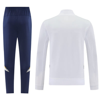 Nike Trainingsanzug Jacke Weiß und Hose Marineblau Herren