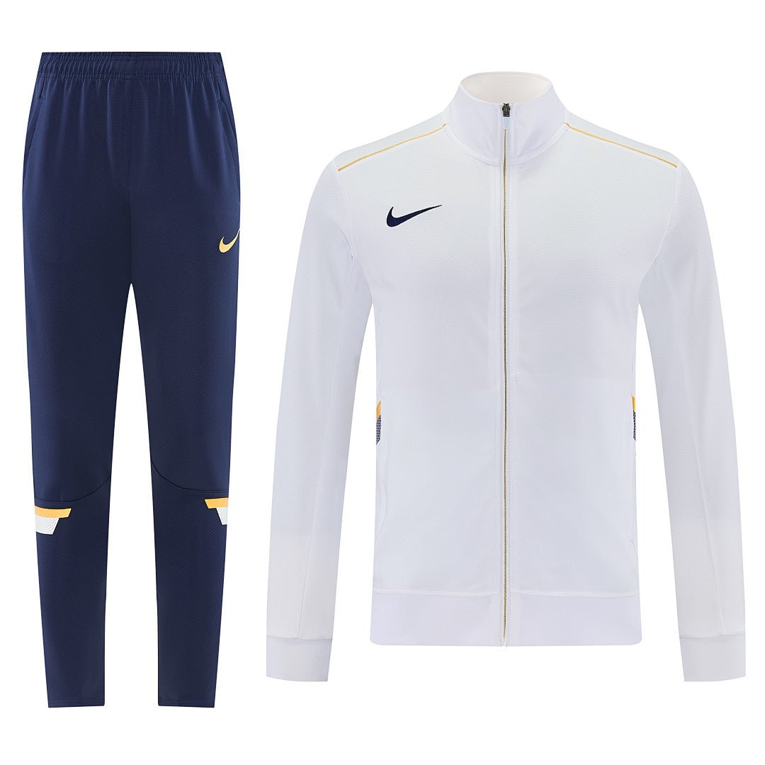 Nike Trainingsanzug Jacke Weiß und Hose Marineblau Herren