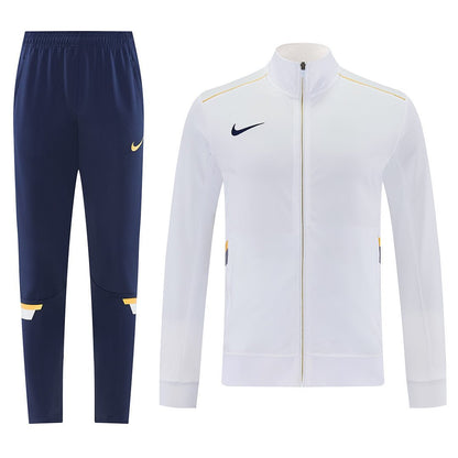 Nike Trainingsanzug Jacke Weiß und Hose Marineblau Herren