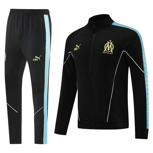 Olympique de Marseille Trainingsanzug 25/26 Jacke und Hose Schwarz