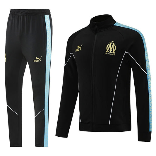Olympique de Marseille Trainingsanzug 25/26 Jacke und Hose Schwarz