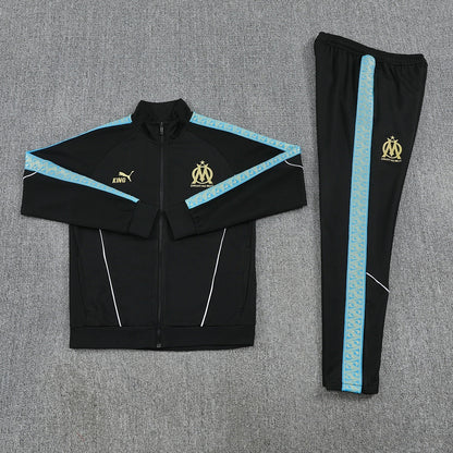 Olympique de Marseille Trainingsanzug 25/26 Jacke und Hose Schwarz