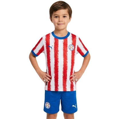 Paraguay Kinder-Set Heimtrikot 26/27 Trikot und Shorts