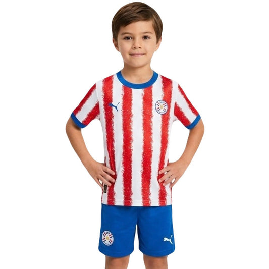 Paraguay Kinder-Set Heimtrikot 26/27 Trikot und Shorts