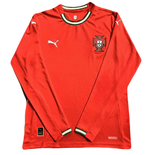 Portugal Heimtrikot Langarm 25/26 Herren Fantrikot