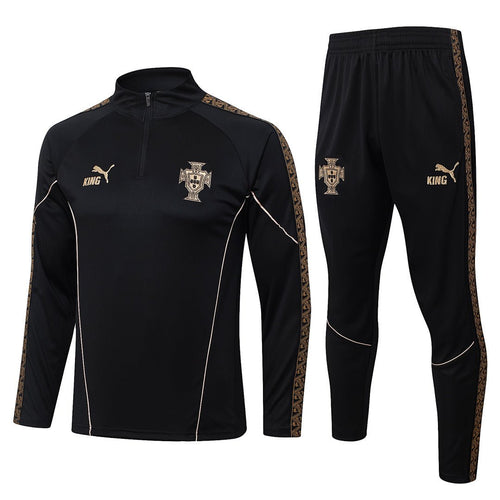 Portugal Trainingsanzug 26/27 Jacke und Hose Schwarz