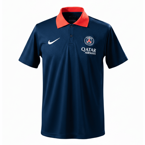 PSG Polohemd 25/26 Fan-version Herren Marineblau