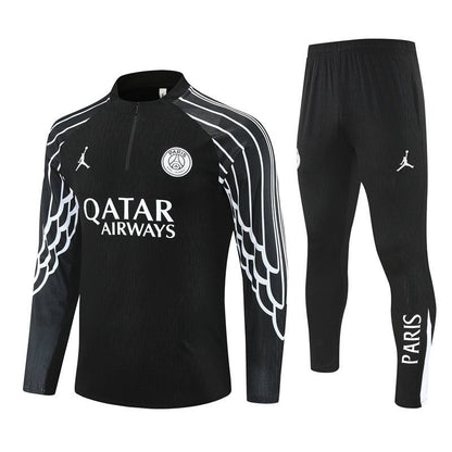 PSG x Jordan Trainingsanzug 25/26 Herren Jacke und Hose Schwarz