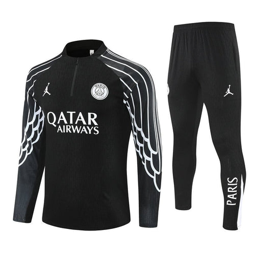 PSG x Jordan Trainingsanzug 25/26 Herren Jacke und Hose Schwarz