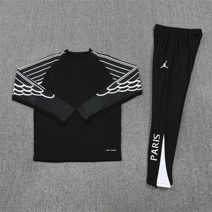 PSG x Jordan Trainingsanzug 25/26 Herren Jacke und Hose Schwarz