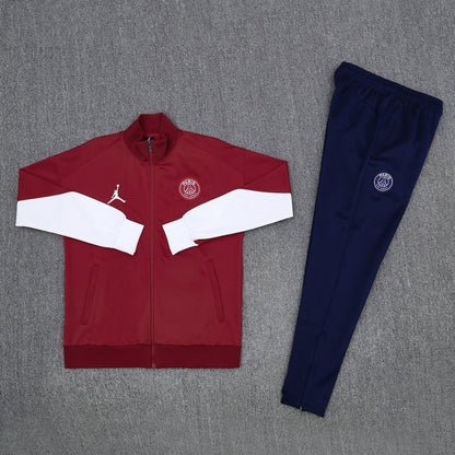 PSG Trainingsanzug 25/26 Jacke Bordeaux und Hose Dunkelblau Herren