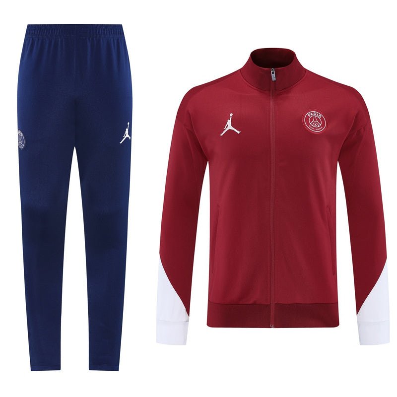 PSG Trainingsanzug 25/26 Jacke Bordeaux und Hose Dunkelblau Herren