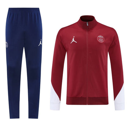 PSG Trainingsanzug 25/26 Jacke Bordeaux und Hose Dunkelblau Herren