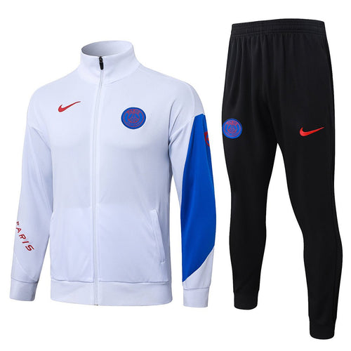 PSG Trainingsanzug 25/26 Jacke Weiß und Hose Schwarz Herren