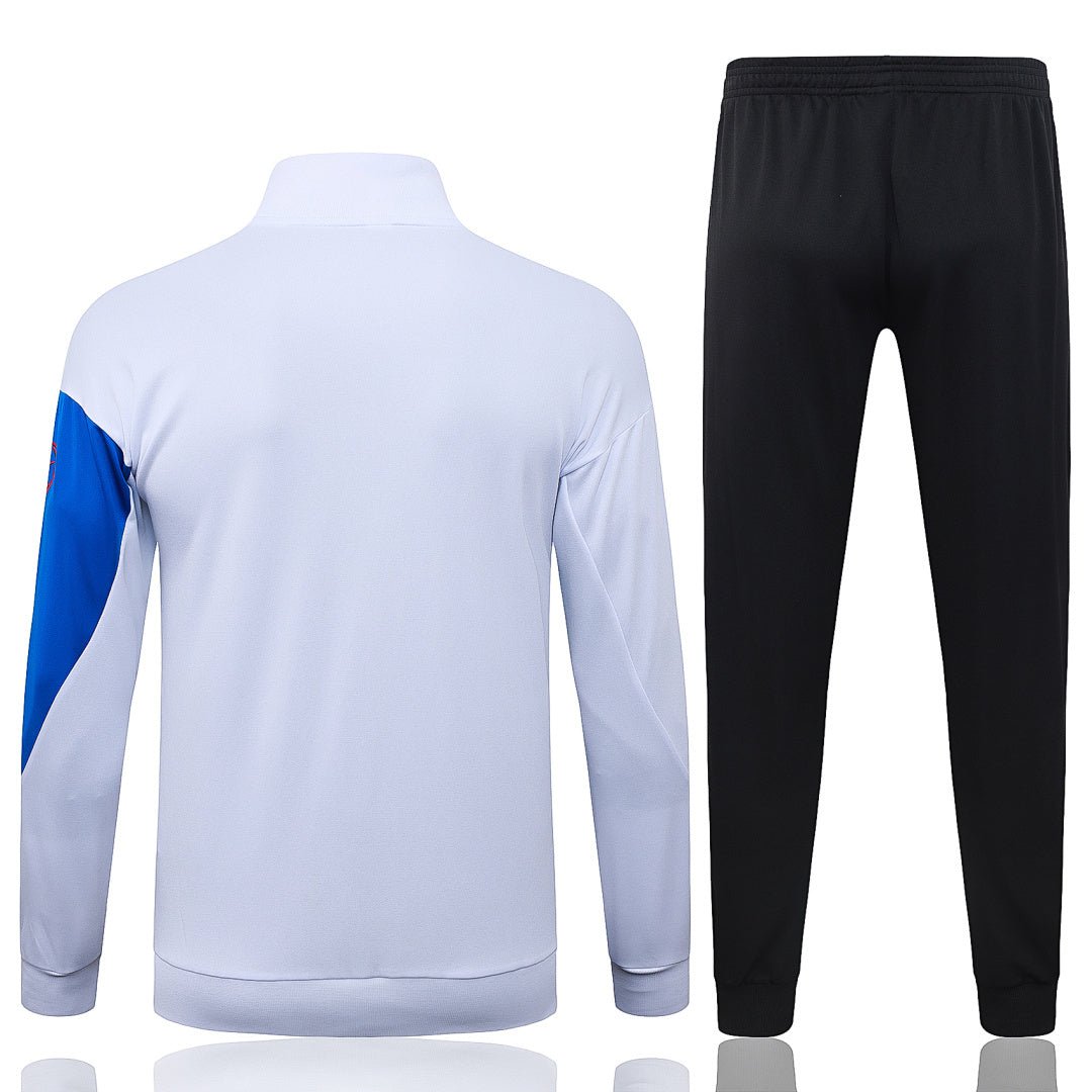 PSG Trainingsanzug 25/26 Jacke Weiß und Hose Schwarz Herren