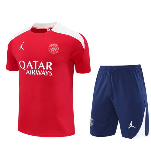 PSG Trainingsset 25/26 Trikot Rot und Shorts Dunkelblau