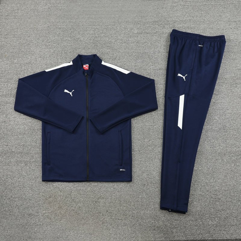 Puma Trainingsanzug Jacke und Hose Herren Marineblau