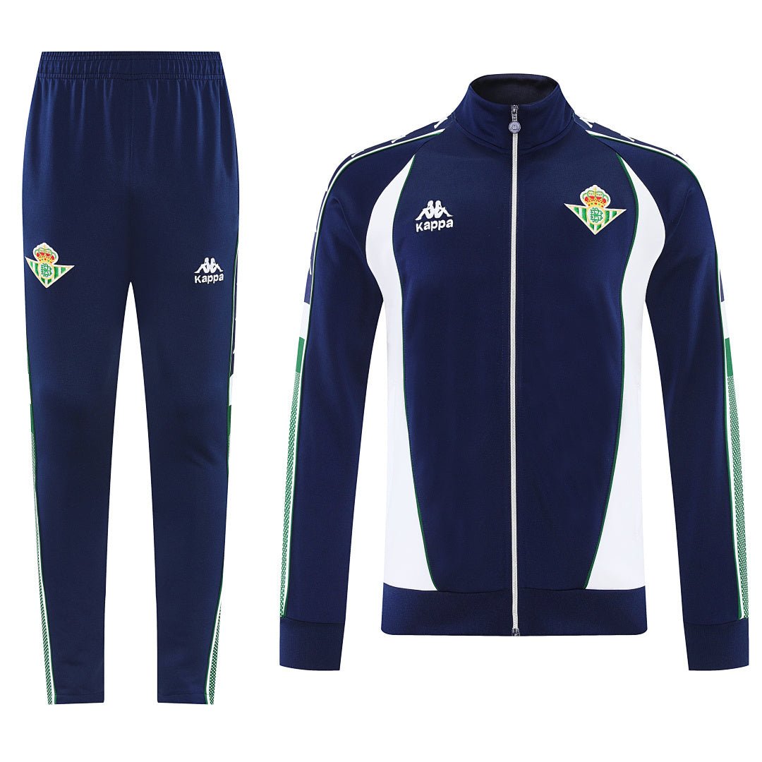 Real Betis Trainingsanzug 25/26 Jacke und Hose Herren Dunkelblau