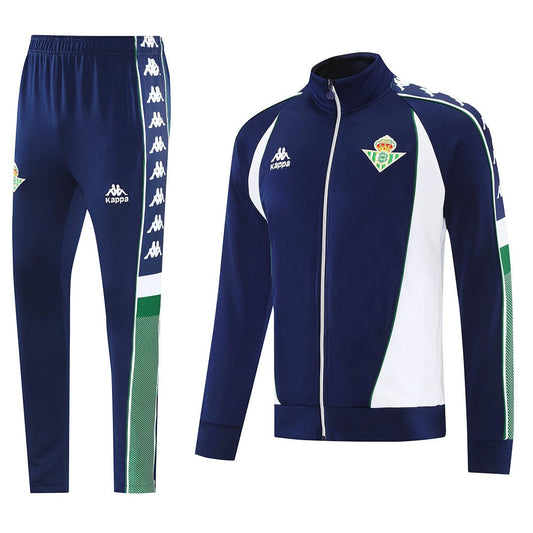Real Betis Trainingsanzug 25/26 Jacke und Hose Herren Dunkelblau
