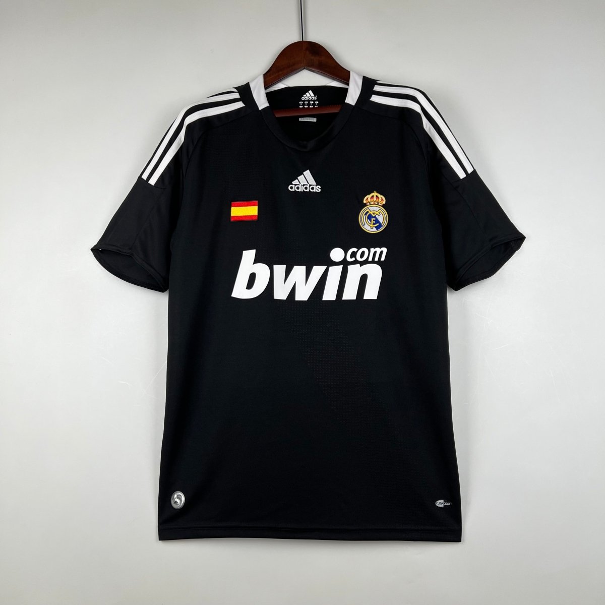 Real Madrid Auswärtstrikot 08/09 Herren Fan-Version Schwarz (Retro)