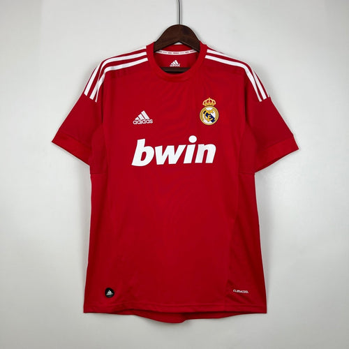 Real Madrid Auswärtstrikot 11/12 Herren Fan-Version Rot (Retro)