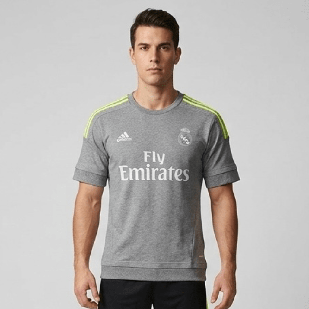 Real Madrid Auswärtstrikot 15/16 Herren Fan-Version Grau (Retro)