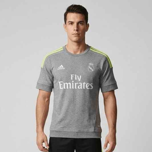 Real Madrid Auswärtstrikot 15/16 Herren Fan-Version Grau (Retro)