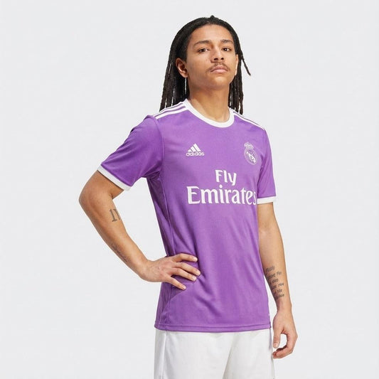 Real Madrid Auswärtstrikot 17/18 Herren Fan-Version Lila (Retro)