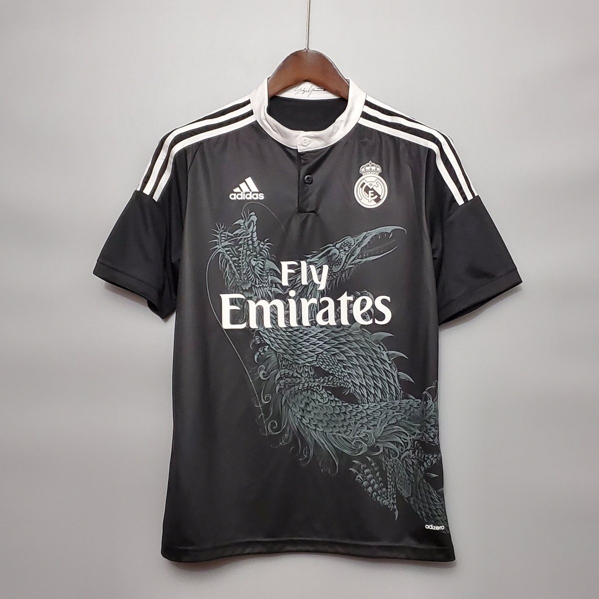 Real Madrid Drittetrikot 14/15 Herren Fan-Version Schwarz (Retro)