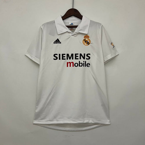 Real Madrid Heimtrikot 02/03 Herren Fan-Version Weiß (Retro)