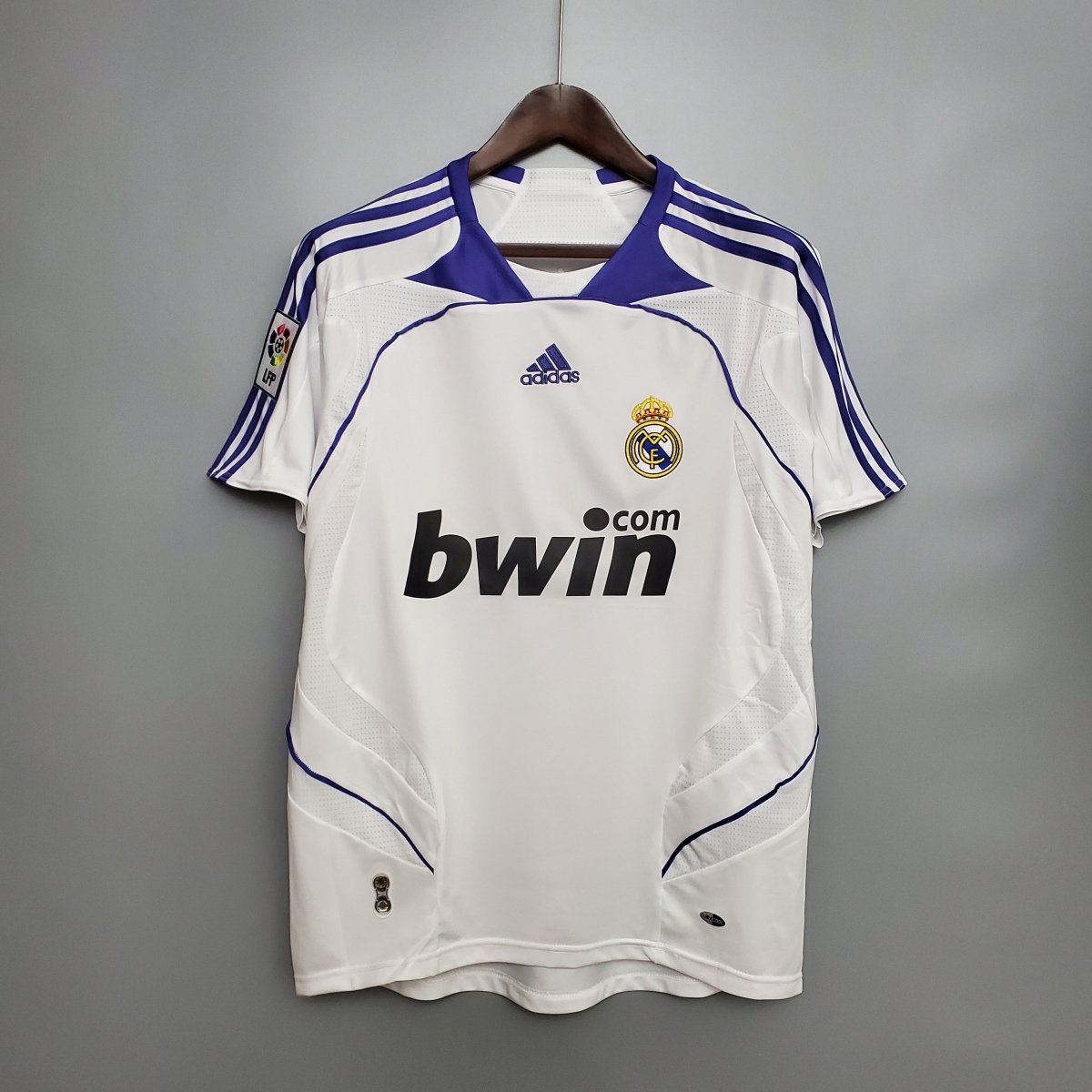 Real Madrid Heimtrikot 07/08 Herren Fan-Version Weiß (Retro)