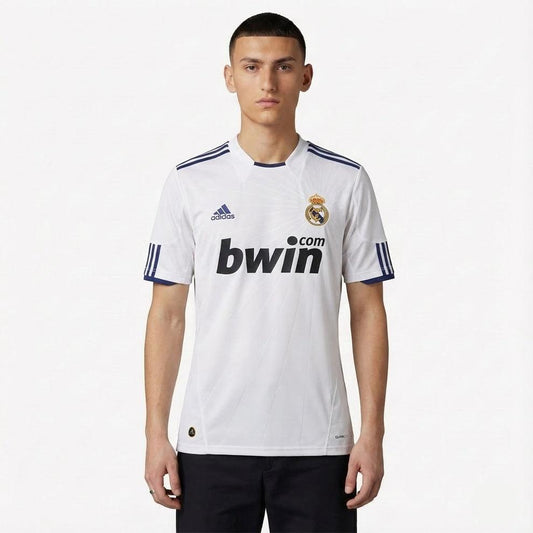 Real Madrid Heimtrikot 10/11 Herren Fan-Version Weiß (Retro)