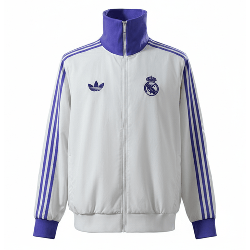 Real Madrid Jacke 25/26 Herren Weiß & Lila