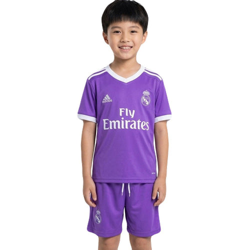 Real Madrid Kinder-Set Auswärtstrikot 2016/17 Trikot und Shorts (Retro)