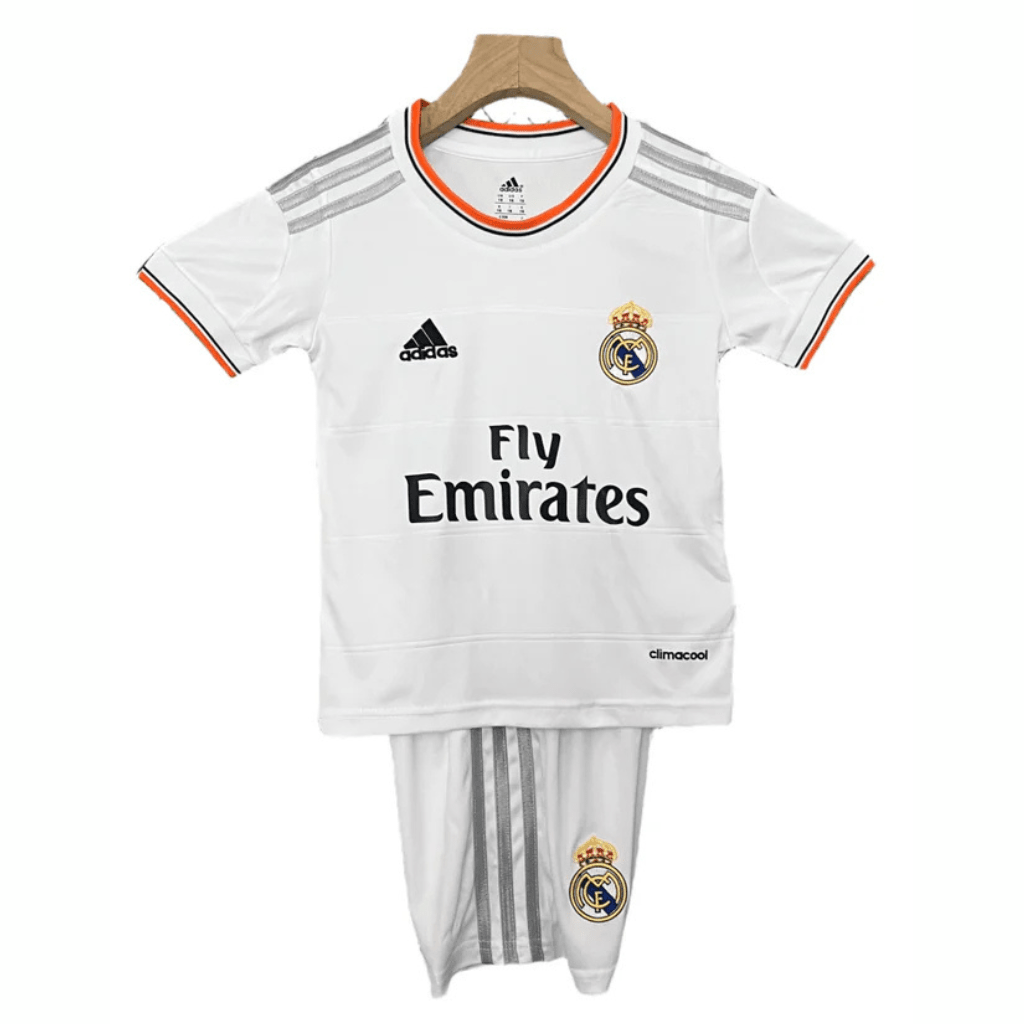 Real Madrid Kinder-Set Heimtrikot 13/14 Weiß (Retro)