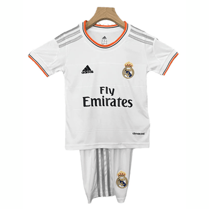 Real Madrid Kinder-Set Heimtrikot 13/14 Weiß (Retro)