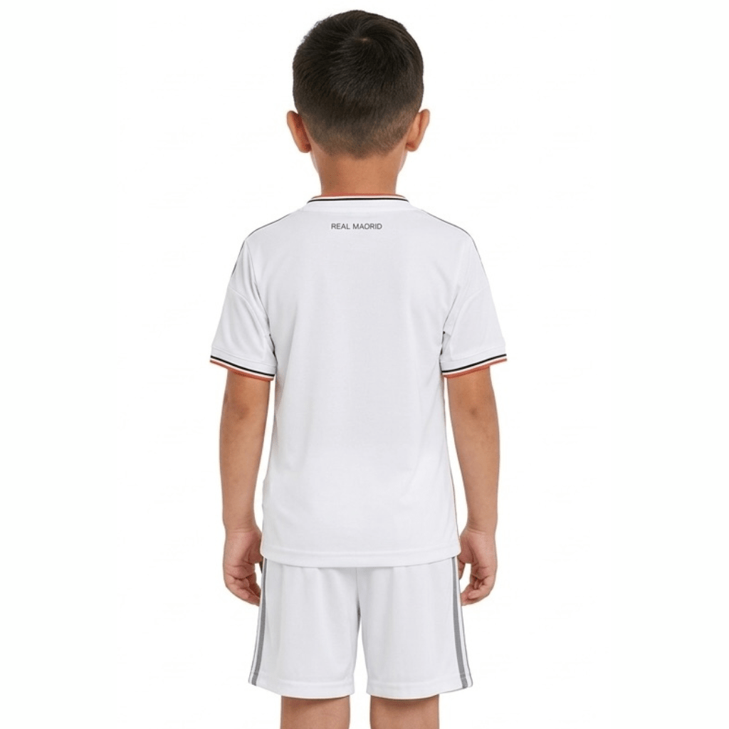 Real Madrid Kinder-Set Heimtrikot 13/14 Weiß (Retro)