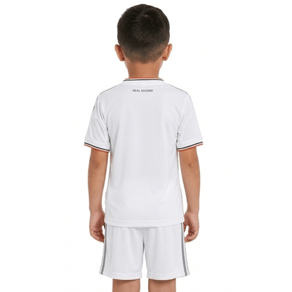 Real Madrid Kinder-Set Heimtrikot 13/14 Weiß (Retro)