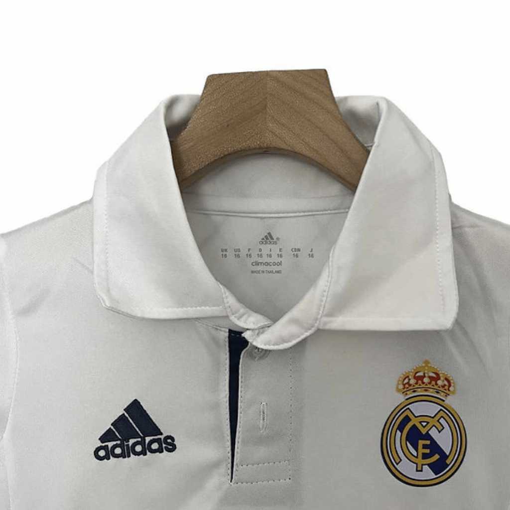 Real Madrid Kinder-Set Heimtrikot 16/17 Weiß (Retro)